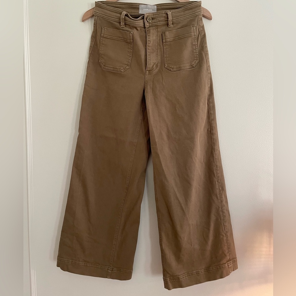 Everlane wide leg crop pant